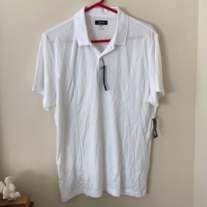 Alfani white stretch polo. Perfect for church or a round of golf.